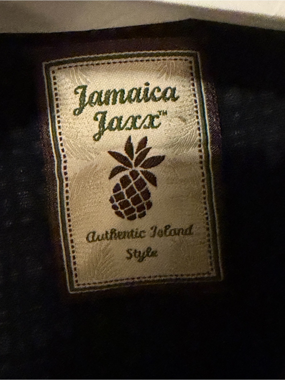 Mens Jamaica Jaxx Black Short Sleeve Tropical Print Button-Down Shirt XL - Picture 4 of 5